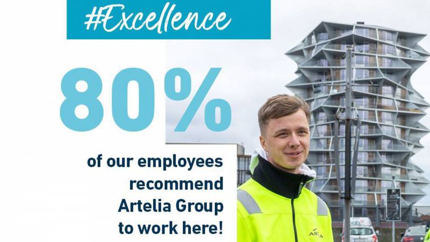 Artelia Mitarbeitende in lockerer Runde – Teamkultur und Zusammenhalt im Arbeitsalltag